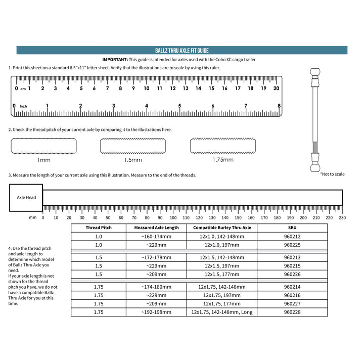 Burley Ballz® Thru Axle - Kids Bike Trailers