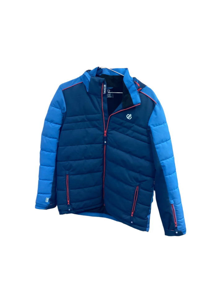 Pre-Loved Dare2B Kids' Cheerful II Recycled Waterproof Insulated Ski Jacket Age 14 Blue (1161): Grade As Good as New
