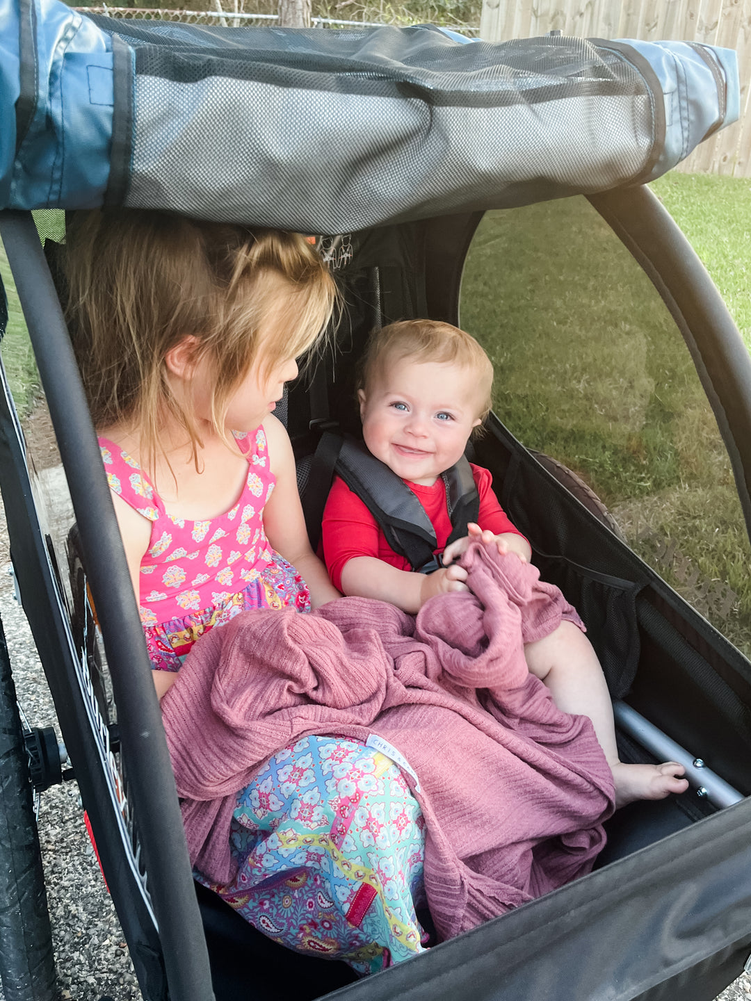 Burley Double Trailer - Festival Use (with Front Wheel Jogger Kit) Hire