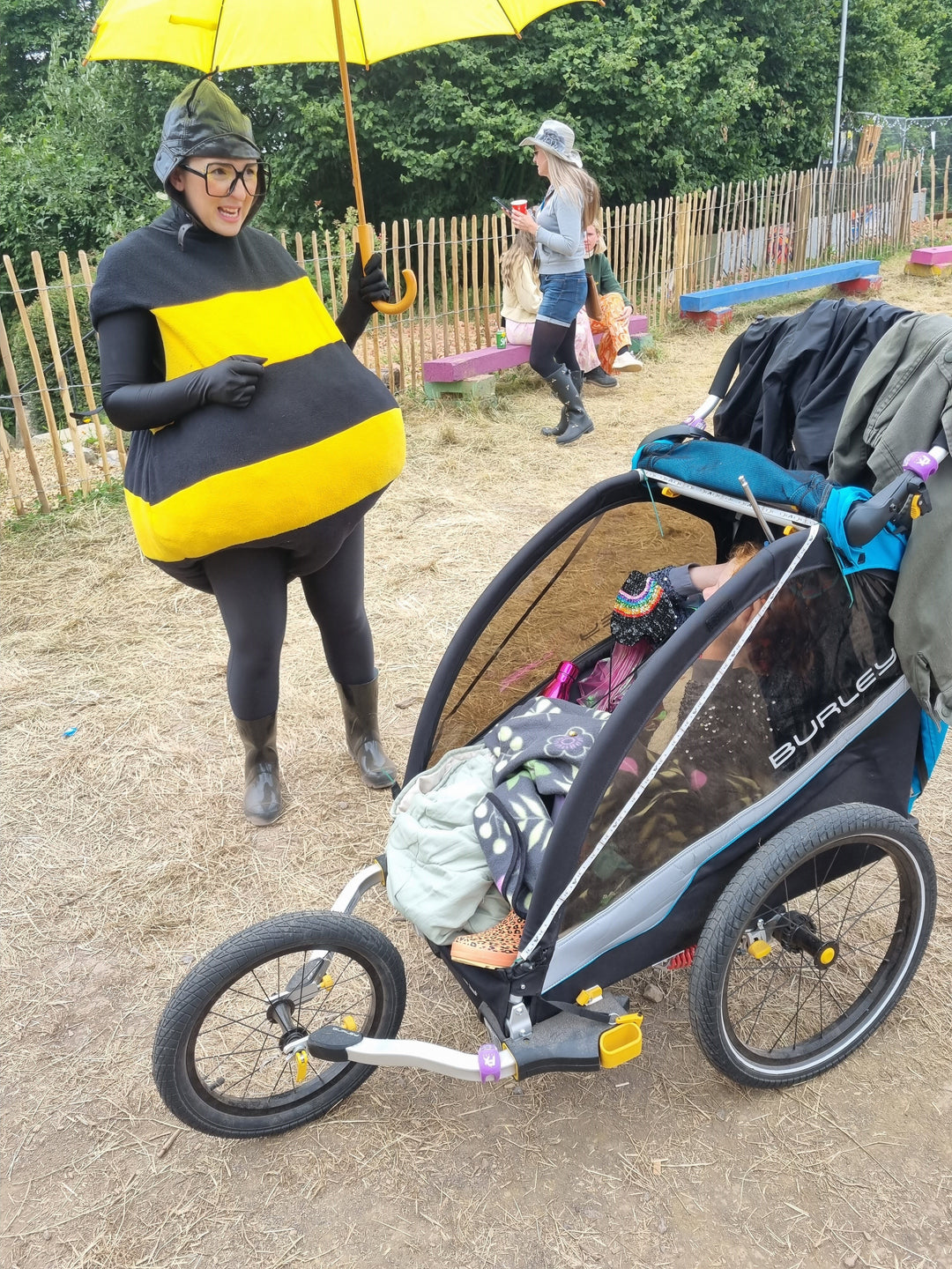 HIRE a Burley Trailer - For Festival Use (with Jogger Kit) - Kids Bike Trailers