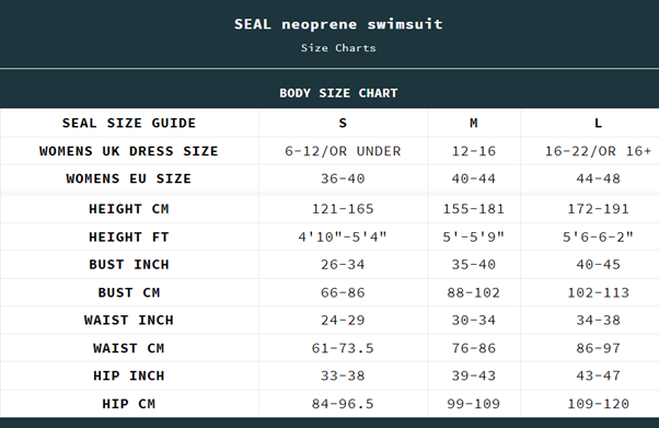 SEAL Neoprene Swimsuit - Keep your core warm in cold water