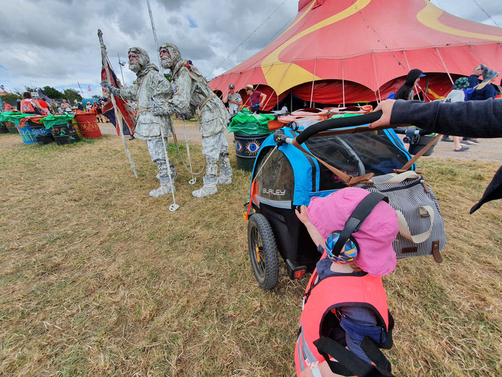 HIRE a Burley Trailer - For Festival Use (with Jogger Kit) - Kids Bike Trailers