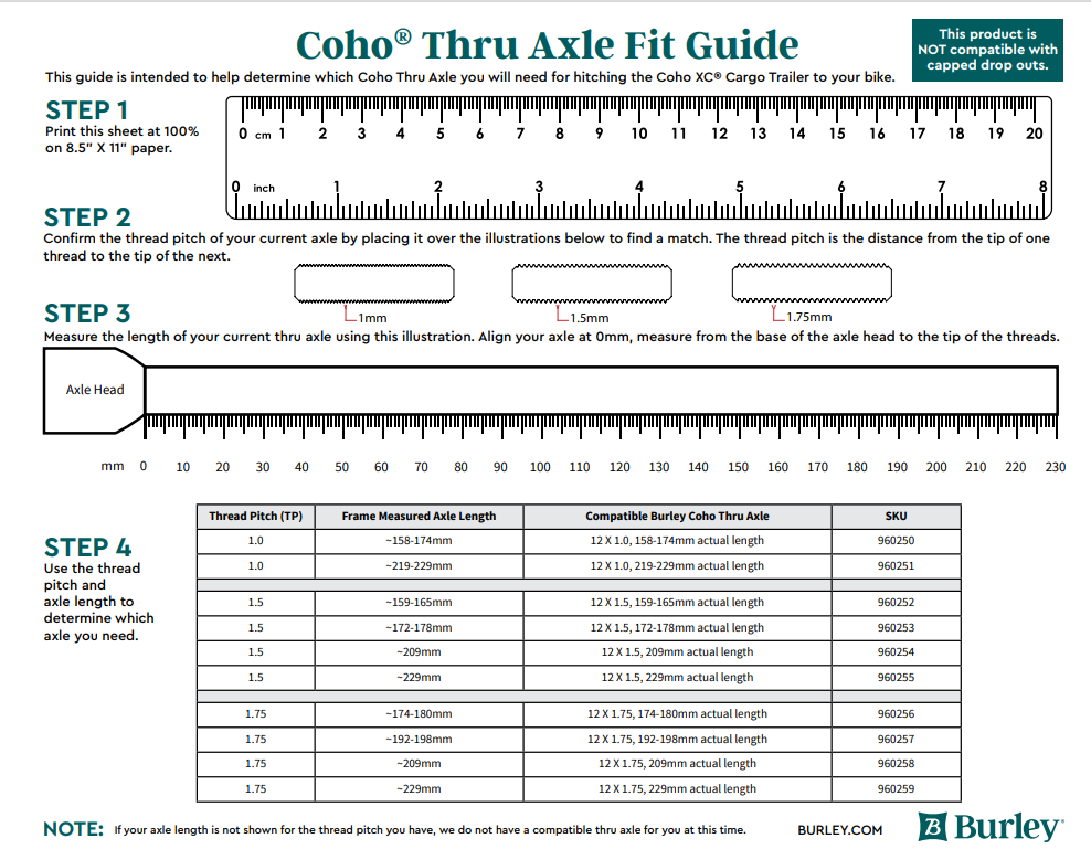 Burley Ballz® Thru Axle - Kids Bike Trailers