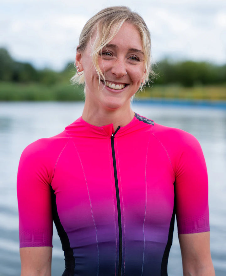 HUUB TC Performance Tri Suit Black/Rose - Women's