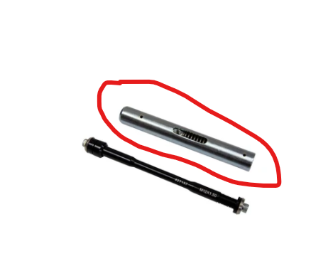 Saris / Cycle Ops Shorter bolt action slider tube - Turbo Trainer Hire