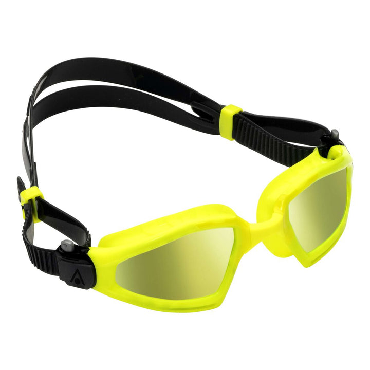 Aquasphere Kayenne PRO Goggles - Yellow/Grey Titanium Mirrored