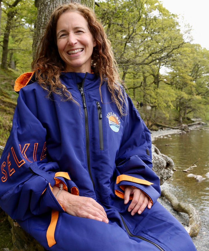 Navy Selkie Recycled Changing Robe