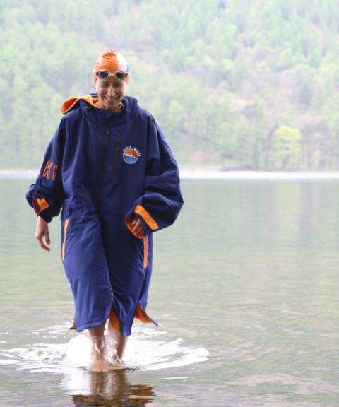 Navy Selkie Recycled Changing Robe