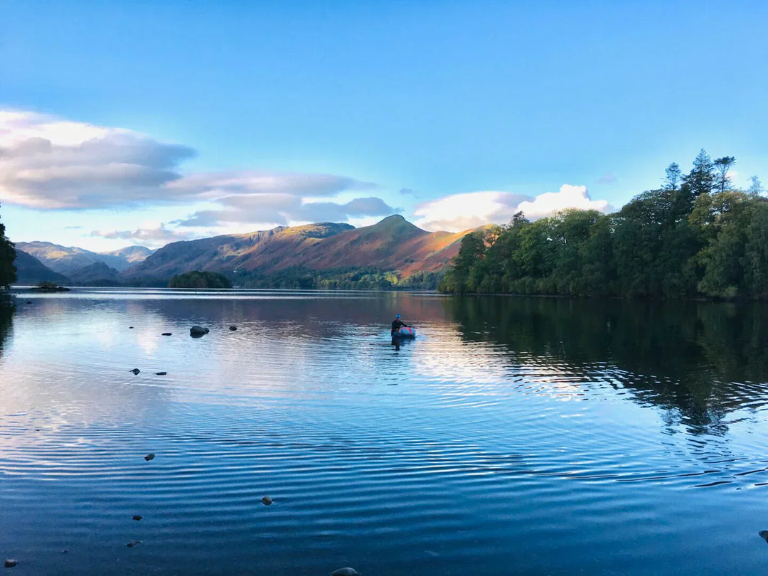 Swimming micro-adventure in the Lake District with a Ruckraft