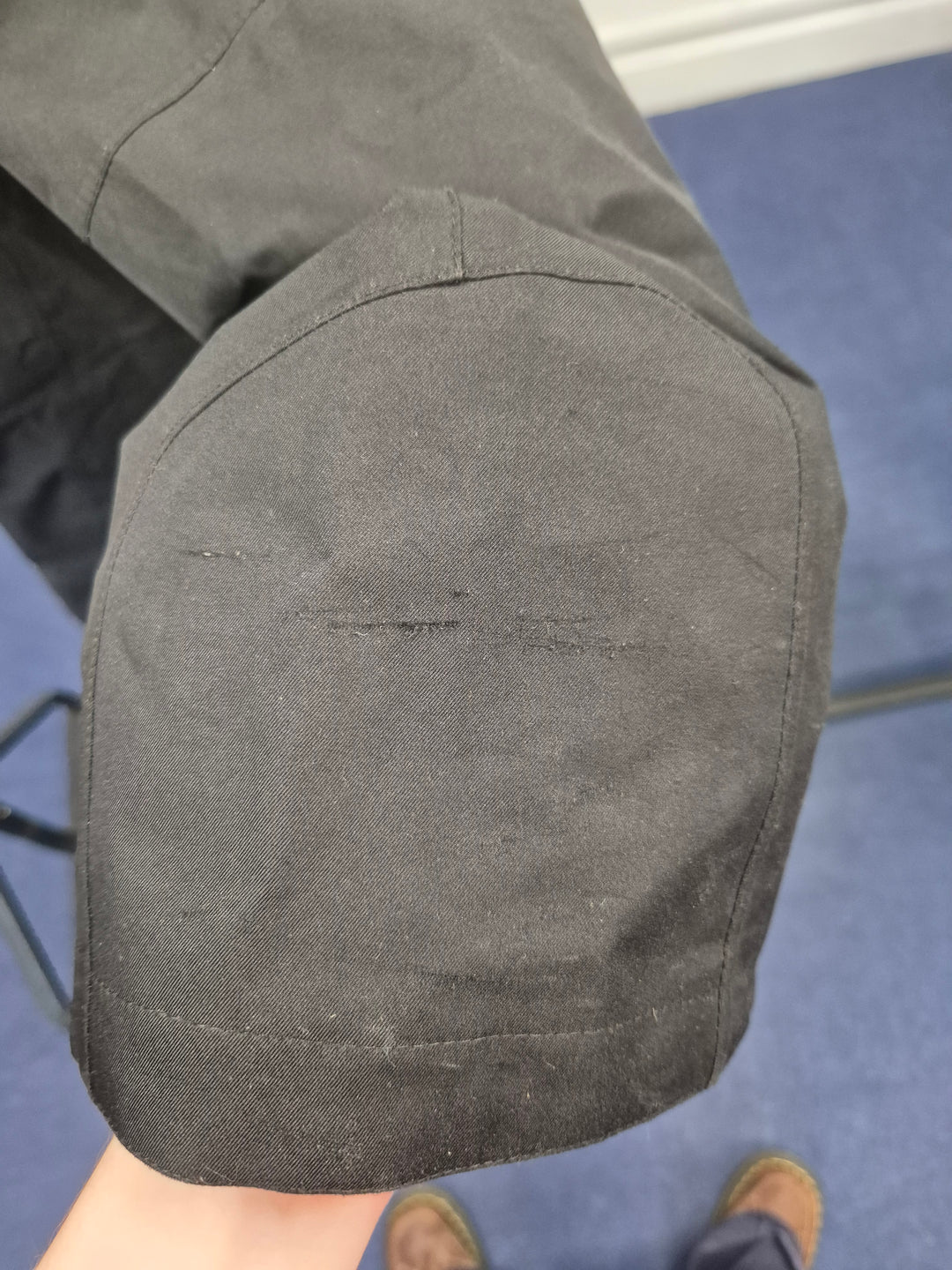 Pre-Loved Maier Mens St Anton 2.0 Black Ski Trousers (828) S/M (Short) (Maier Size 24)
