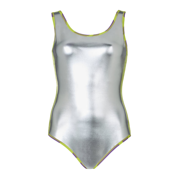 Zoggs Tropical Bliss Silver Lined Scoopback Swimsuit