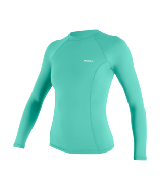 Women's O'Neill Long Sleeve Rash Top  - Teal/Aqua