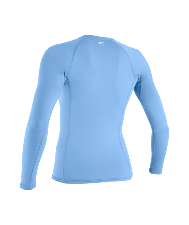 Women's O'Neill Basic Skins Long Sleeve Rash Tee - Light Blue