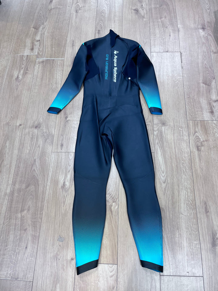 Pre Loved Aquasphere Aquaskin 2.0 Swimming Mens Wetsuit M (222) - Grade B