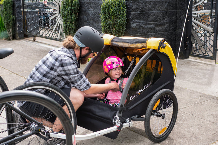 HIRE a Burley Bee™ - Double - Kids Bike Trailers