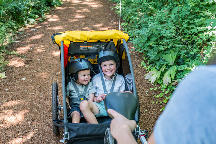 HIRE a Burley Bee™ - Double - Kids Bike Trailers