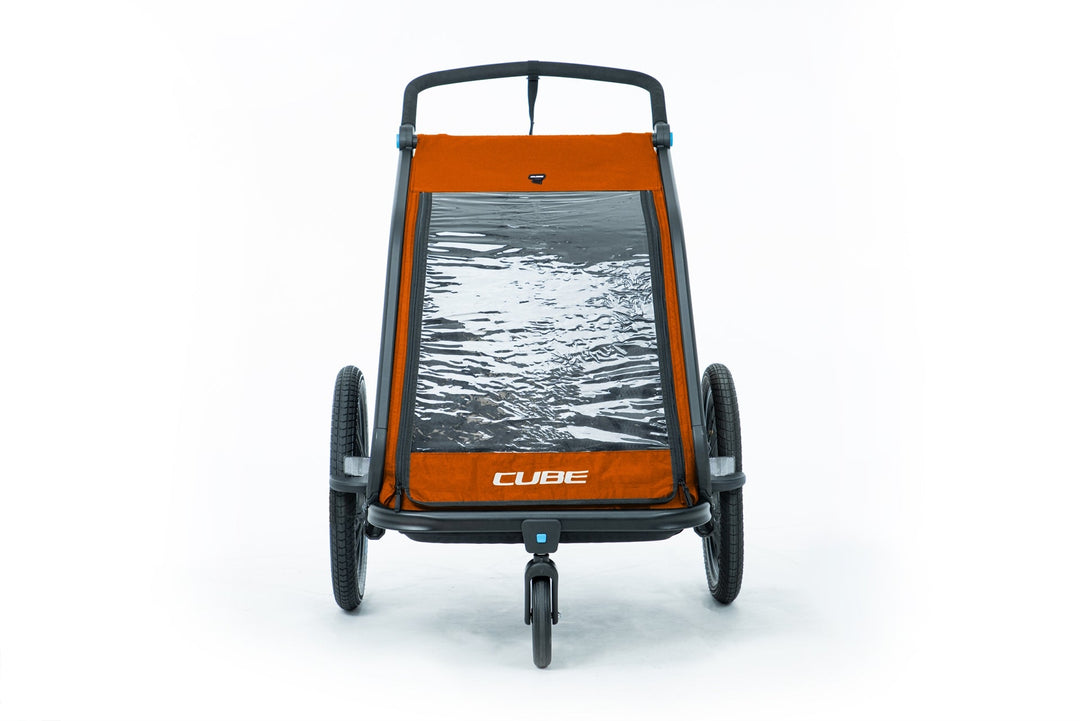 Cube Kids Trailer (Double CMPT) - Grey´n´Orange