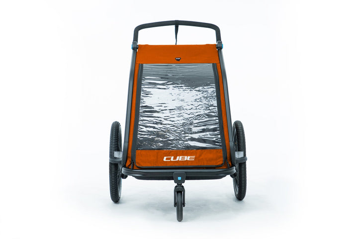 Cube Kids Trailer (Double CMPT) - Grey´n´Orange