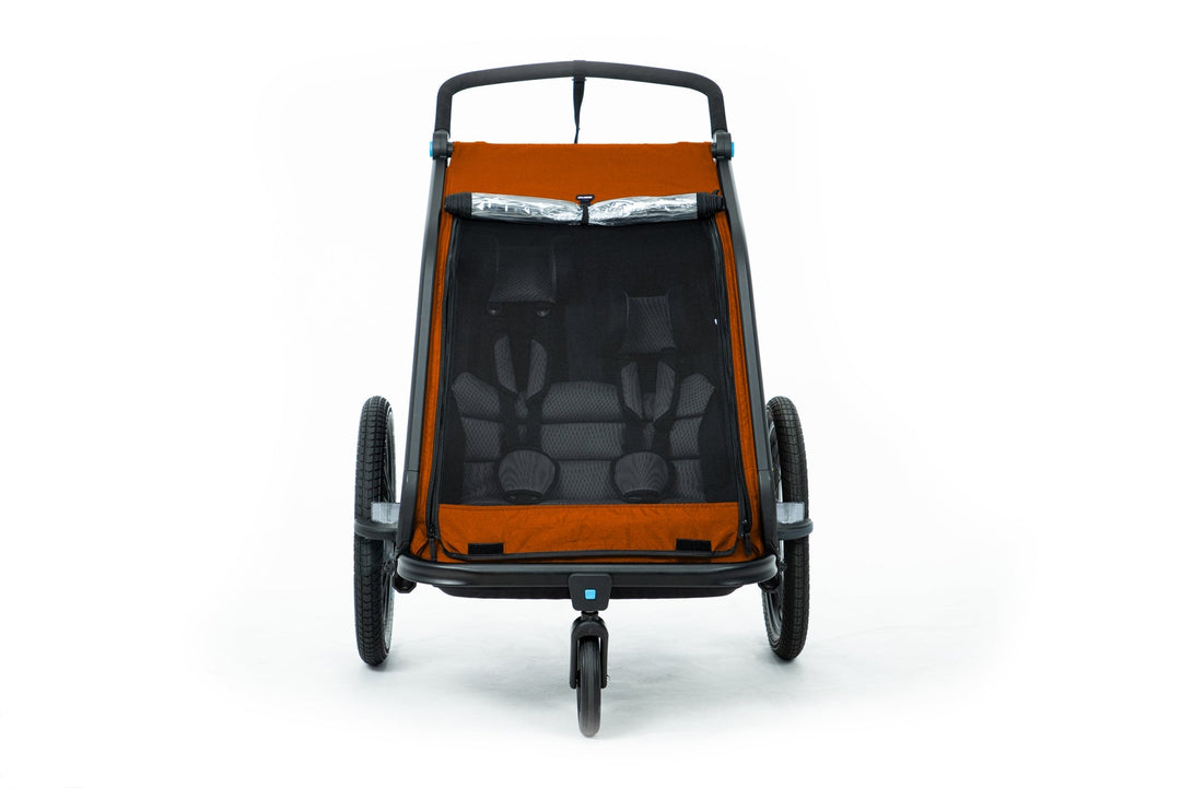 Cube Kids Trailer (Double CMPT) - Grey´n´Orange