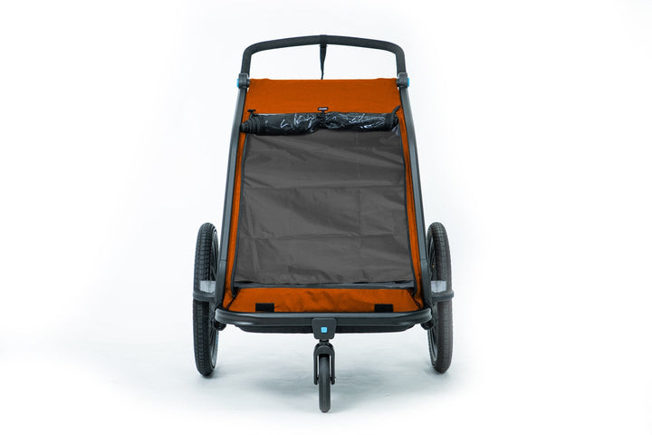 Cube Kids Trailer (Double CMPT) - Grey´n´Orange