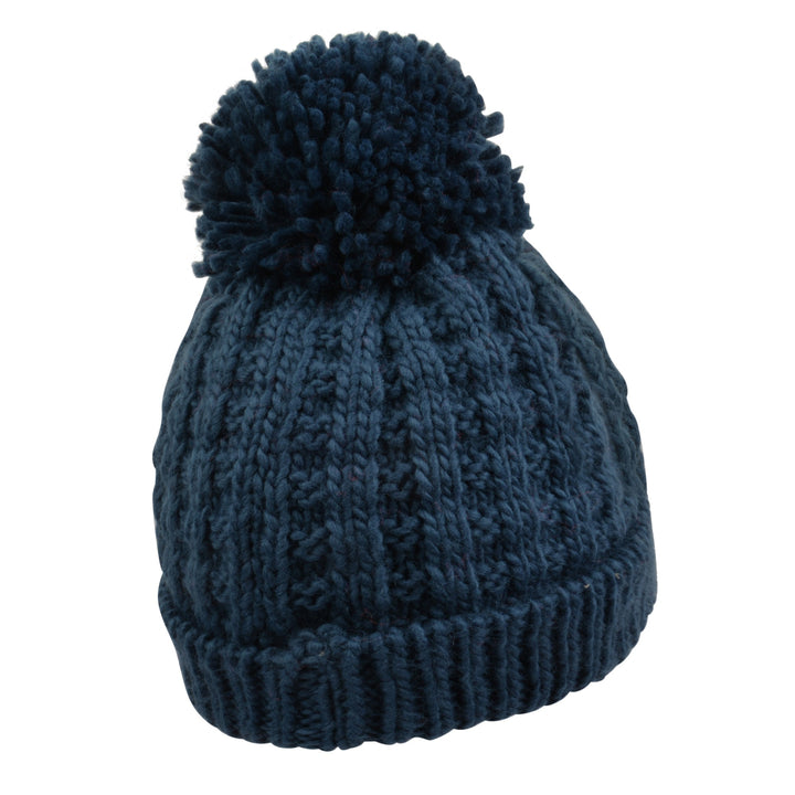 Essential: Navy Blue Bobble Hat