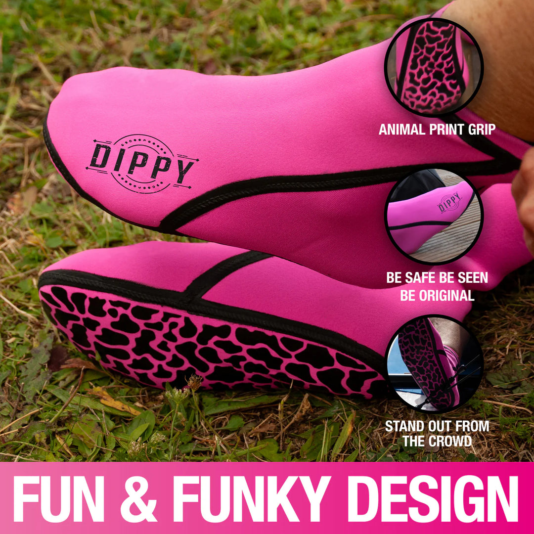 DIPPY Neoprene 3MM Swim Socks - Pink