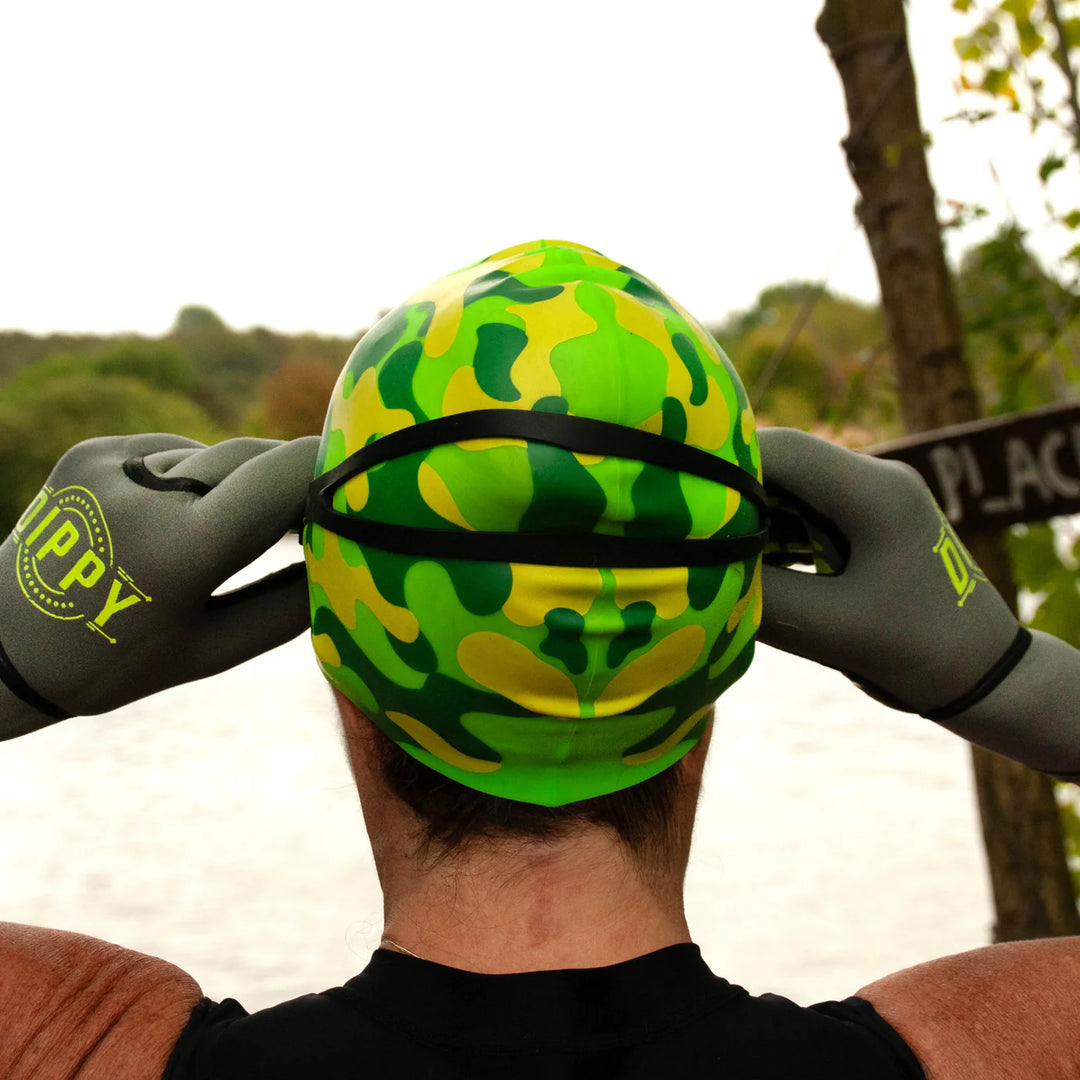 DIPPY Neoprene 3MM Swim Gloves - Grey/Green