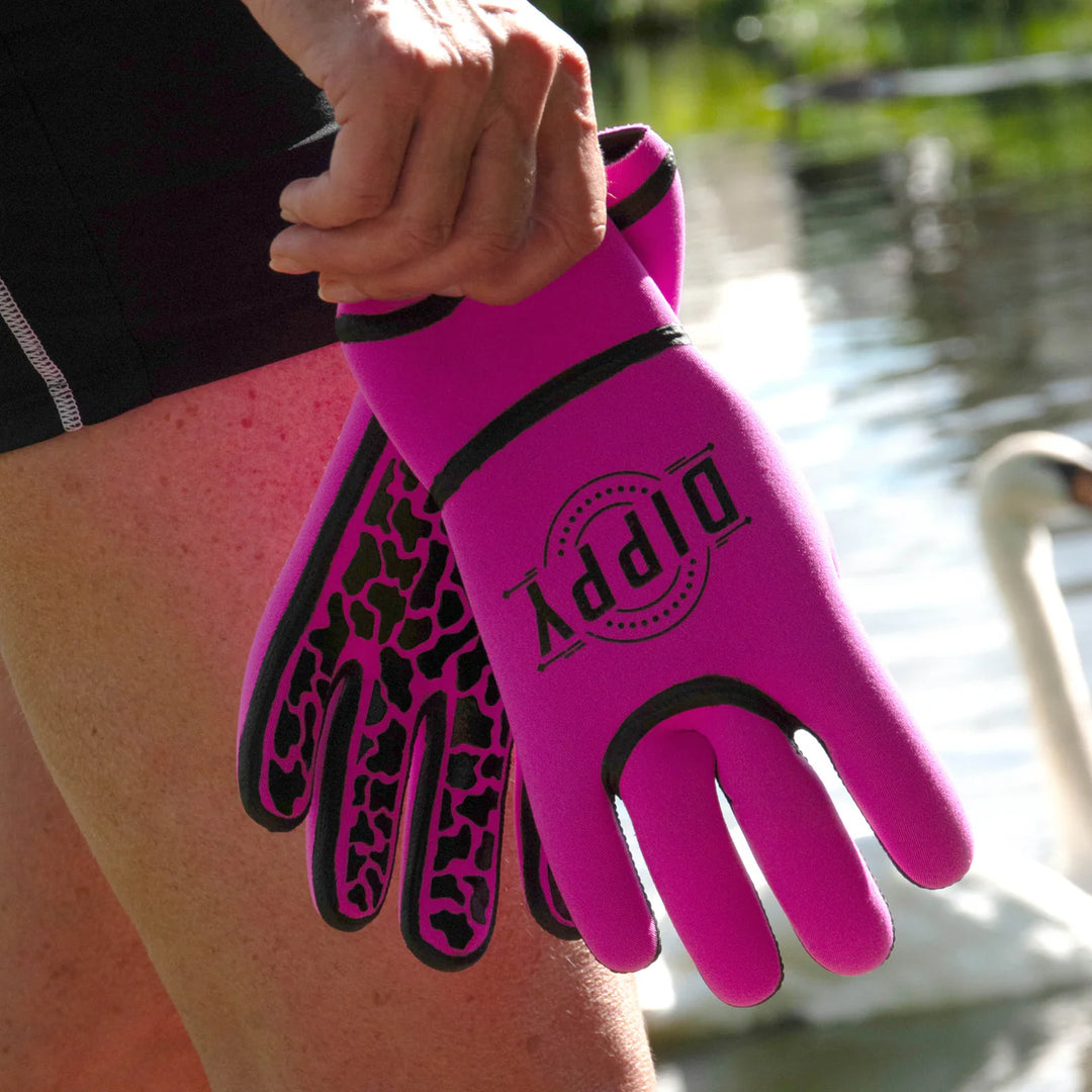 DIPPY Neoprene 3MM Swim Gloves - Pink