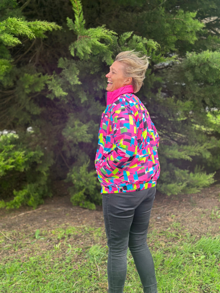 Funky Alps Ski Jacket 80s Disco