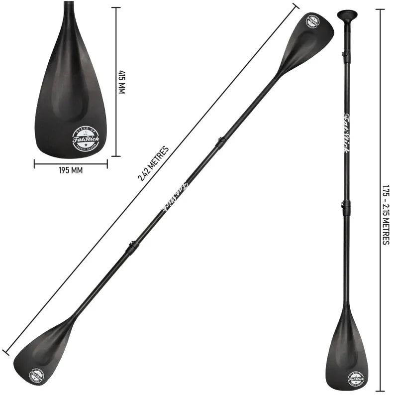 Fatstick 4 Piece Carbon Shaft Paddle Board/KAYAK Paddle