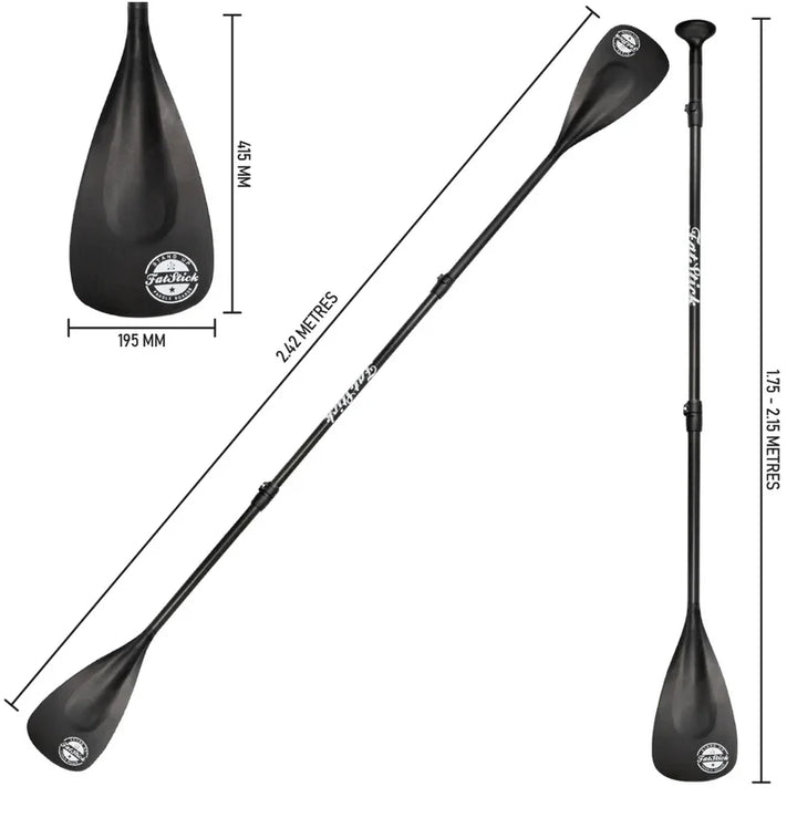 Fatstick 4 Piece Carbon Shaft Paddle Board/KAYAK Paddle