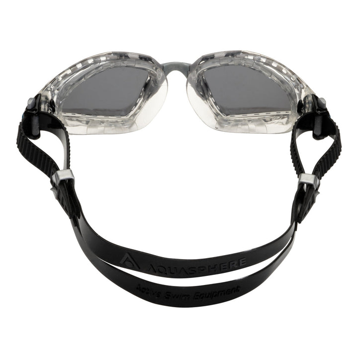 Aquasphere Kayenne PRO Goggles - Silver Titanium Mirrored Lens - Transparent/Grey