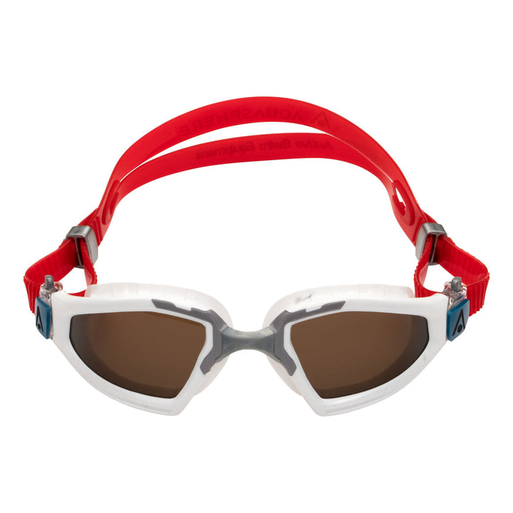Aquasphere Kayenne PRO Goggles - Polarised Lens - White/Grey