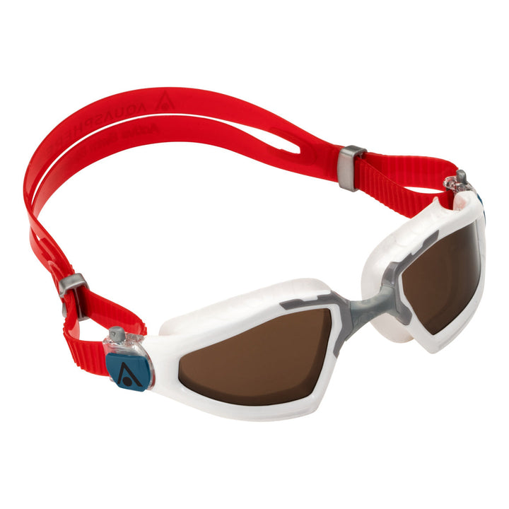Aquasphere Kayenne PRO Goggles - Polarised Lens - White/Grey