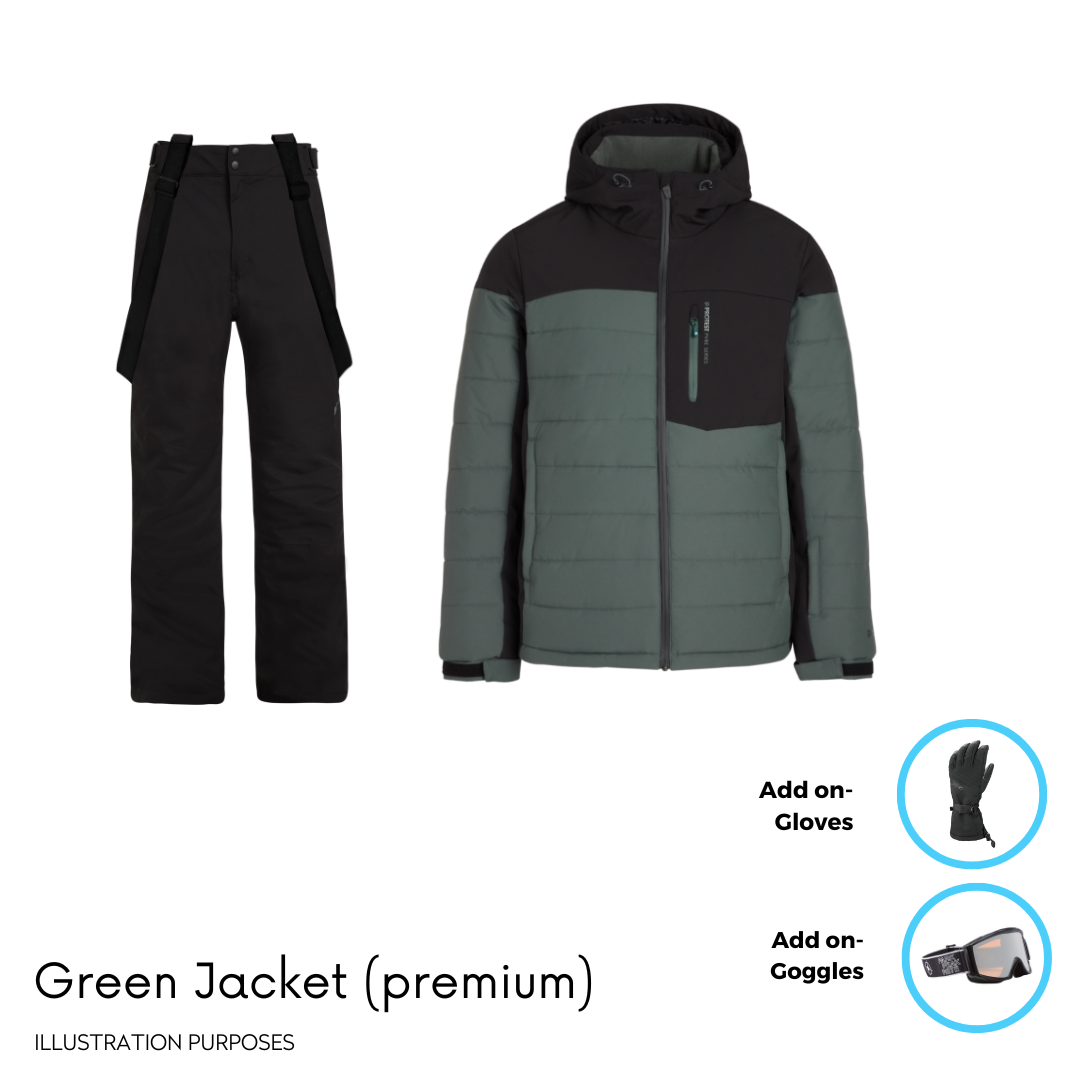 Mens Adult Outerwear Bundle (Premium) Hire – Adventure Kit Hire