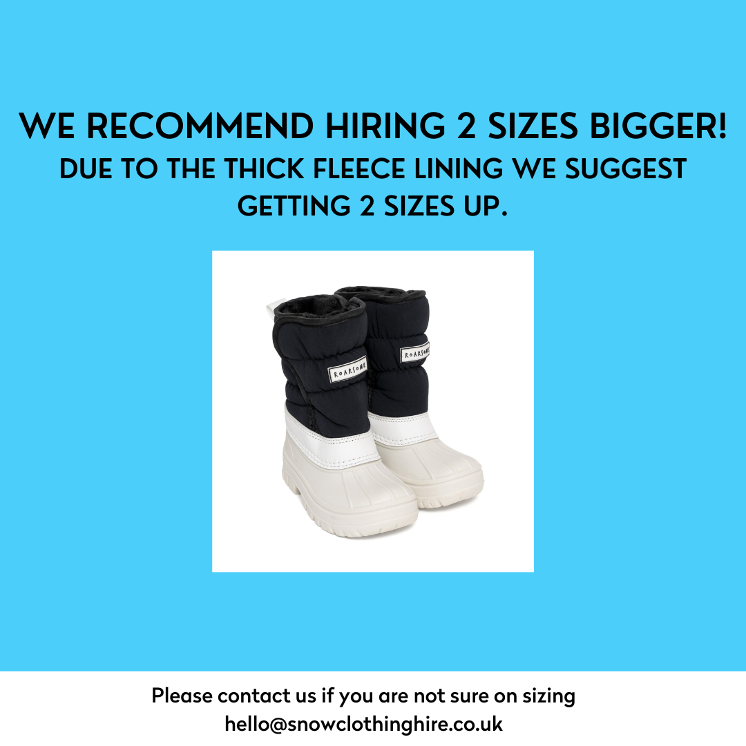 Roarsome Snow Boot Hire (SOLD OUT- PRE LOVED BOOTS AVAILABLE FOR SALE)