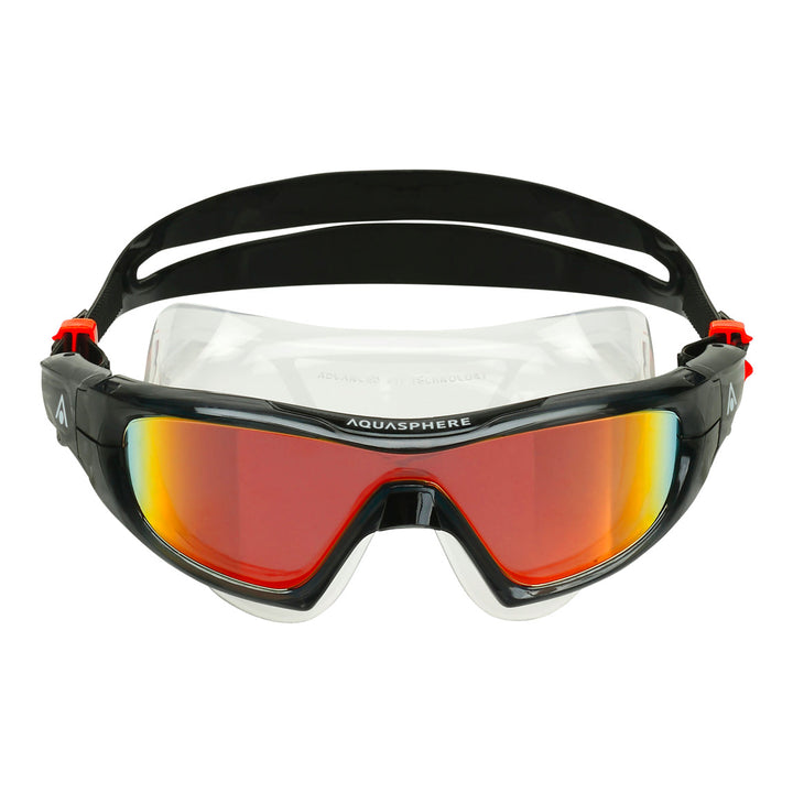 Aquasphere Vista PRO Swim Mask -  Mirrored Lens - Orange Titanium