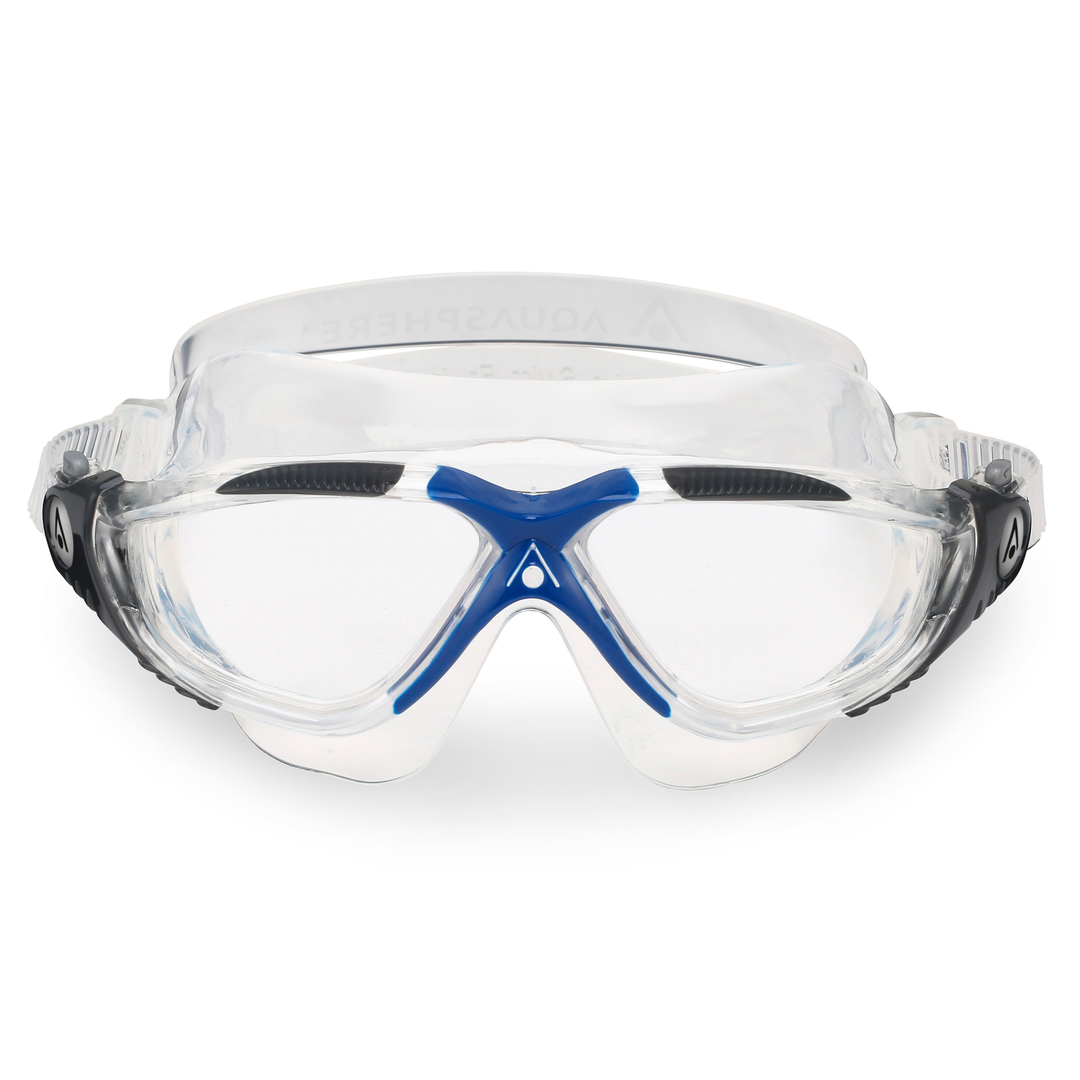 Aquasphere Vista Swim Mask -  Clear Lens - Blue/Grey