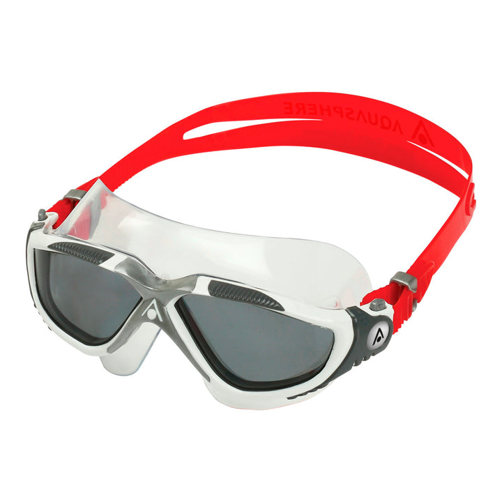 Aquasphere Vista Swim Mask - Smoke Lens - White/Grey/Red