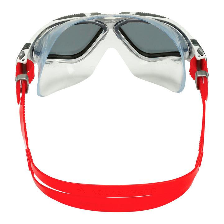 Aquasphere Vista Swim Mask - Smoke Lens - White/Grey/Red