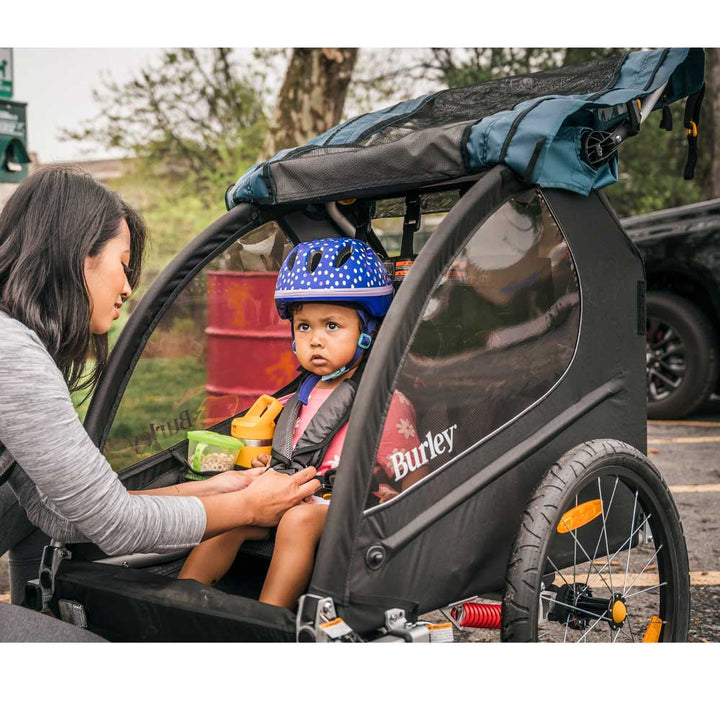 HIRE a Burley Trailer - Festival Use (with Front Wheel Jogger Kit) - Kids Bike Trailers