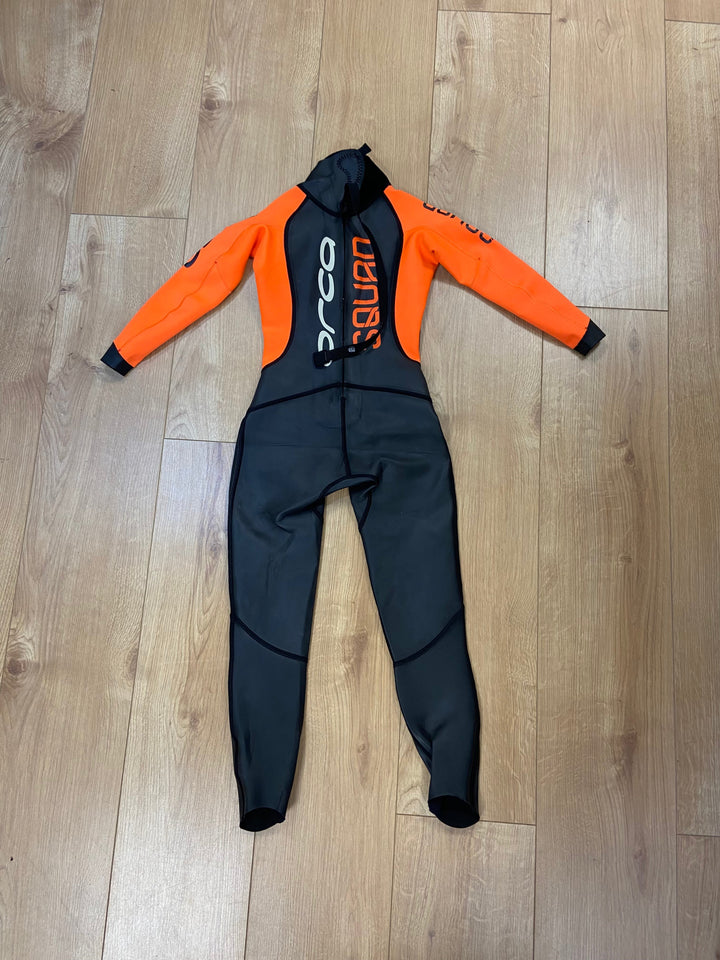 Pre Loved Orca Squad Open Water Swimming Kids Wetsuit Size 8 (755) - Grade B