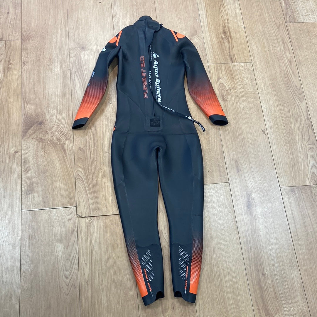 Pre Loved Aquasphere Pursuit Triathlon Mens Wetsuit XXS (158) - Grade B