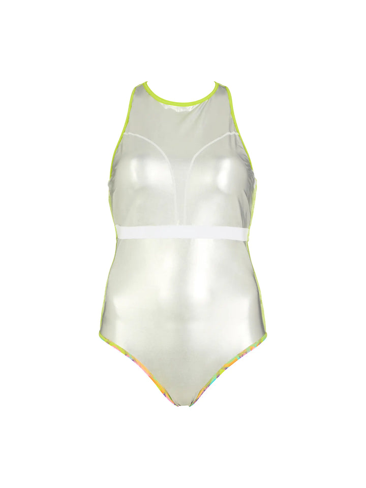 Zoggs Joyful Silver Lined Crossback Swimsuit